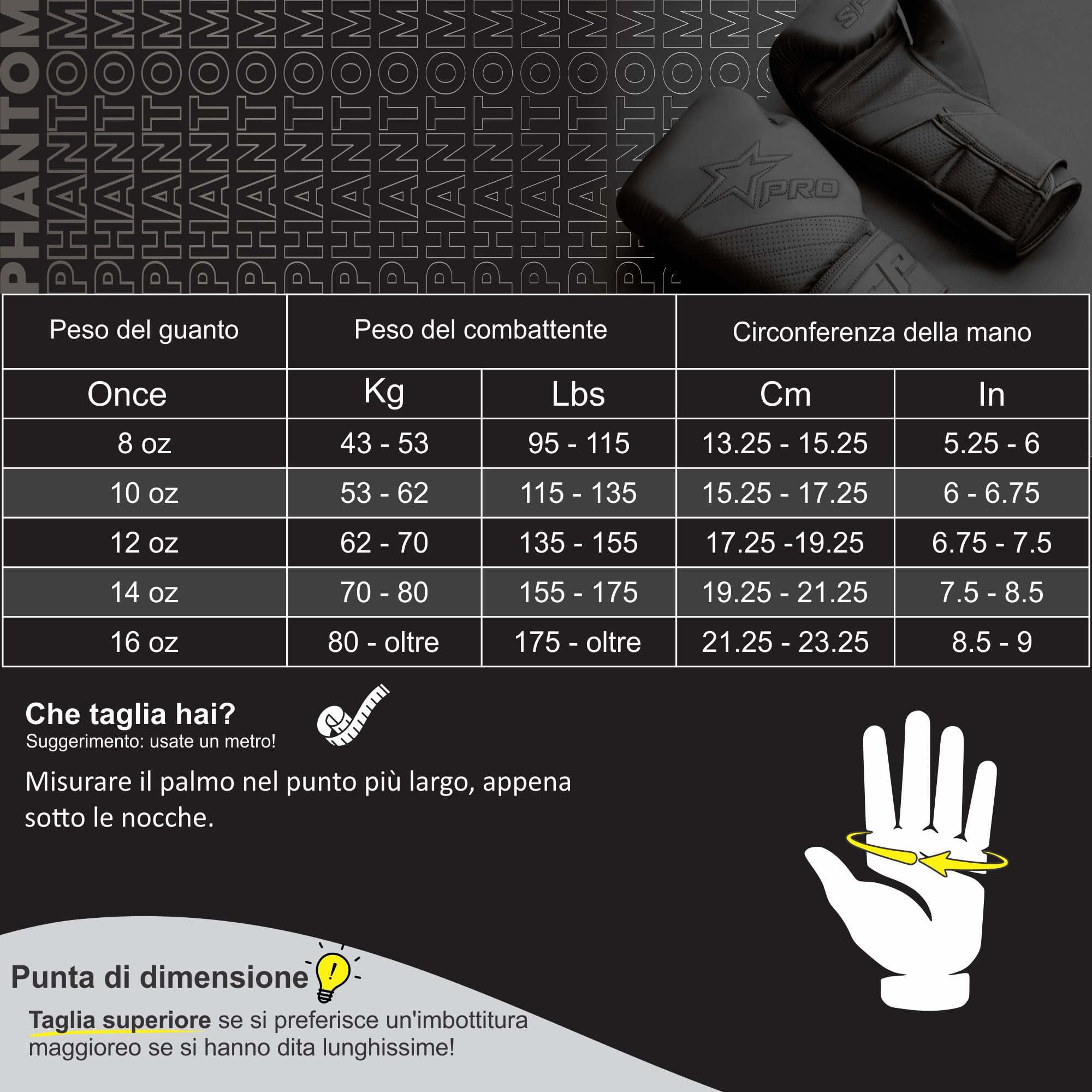 Starpro Guantoni da boxe neri opachi - Vestibilità ergonomica, supporto migliorato per il polso, guantoni da allenamento resistenti per l'allenamento e il combattimento