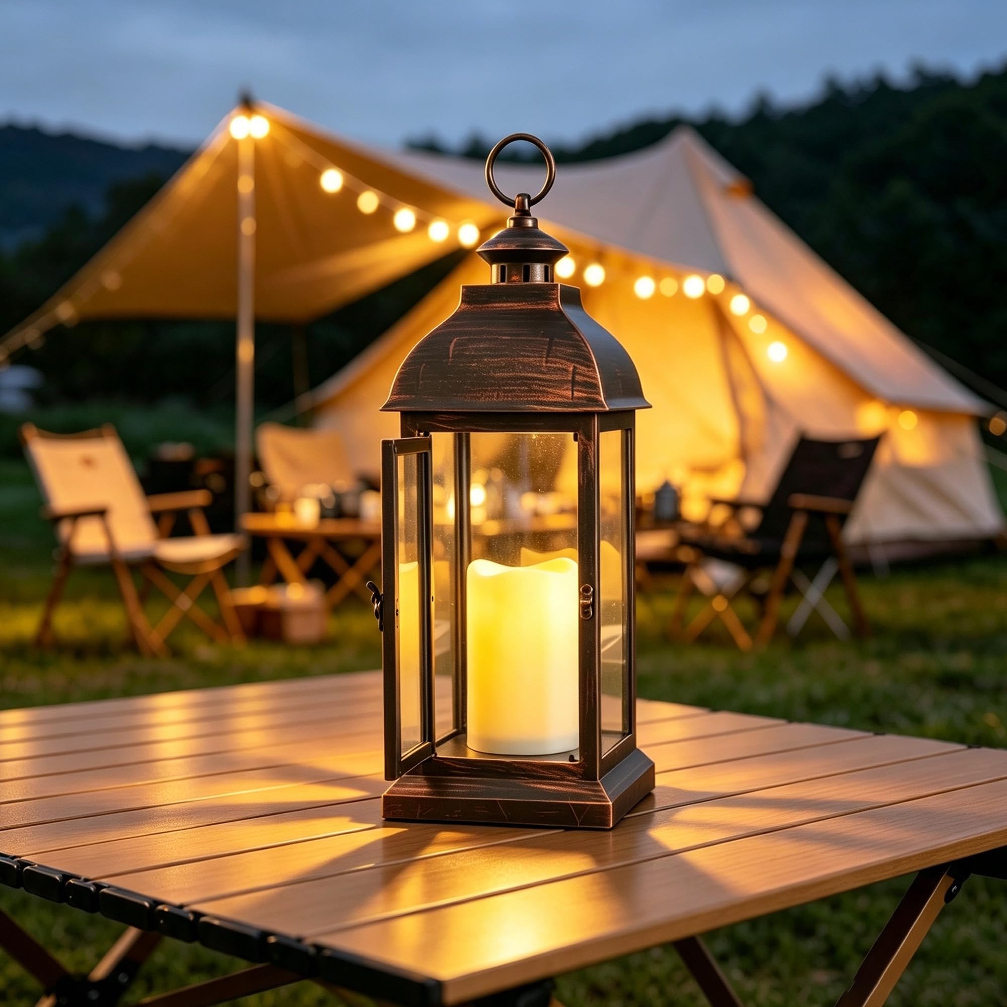 ライト・ランタン HAVeFUN PRODUCTS Amazon.com: WRalwaysLX 15 inch H The Door-Open Decorative Lantern