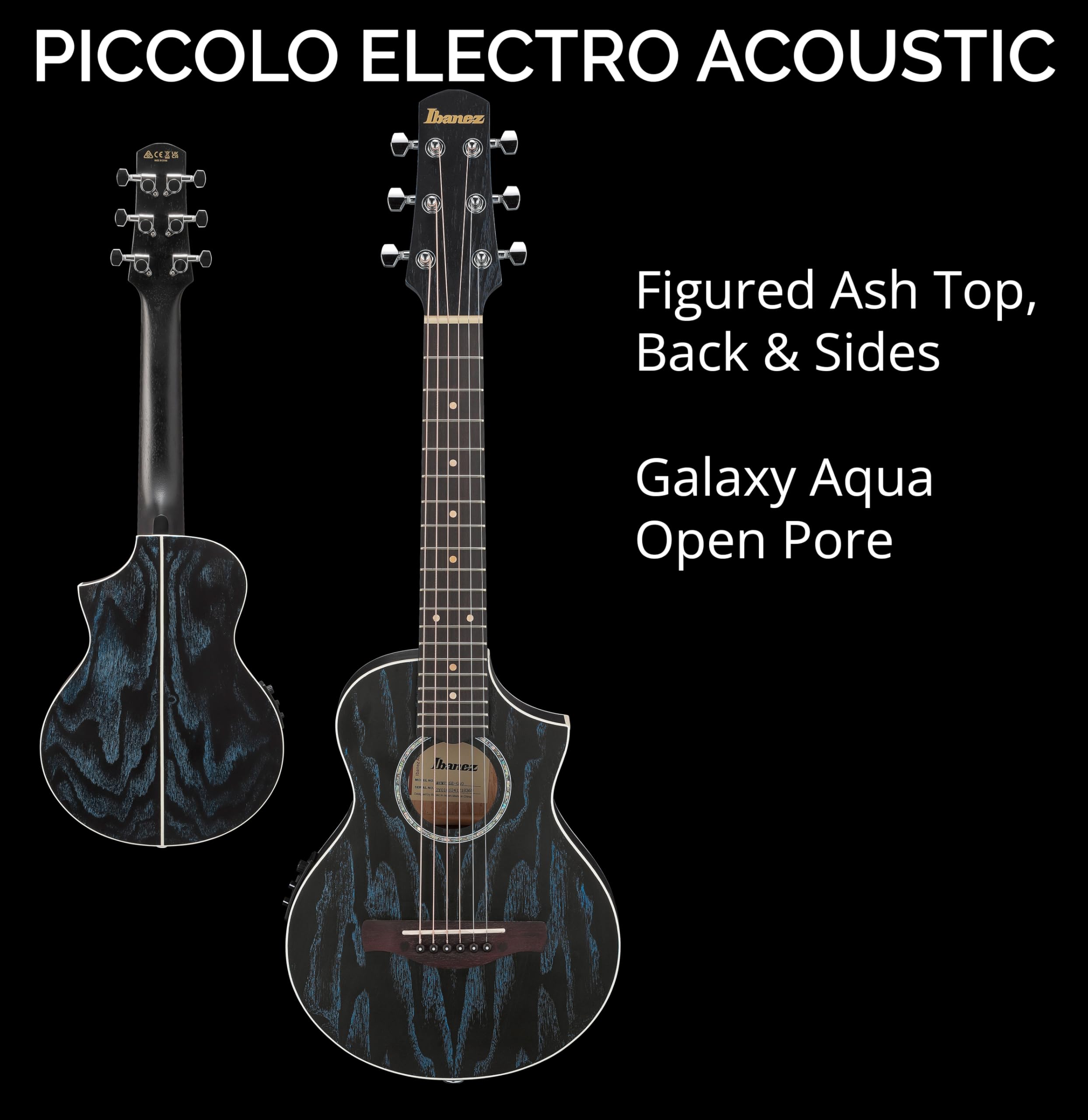Ibanez EWP16EWB-GAO Galaxy Aqua Open Pore - Strumento a corde