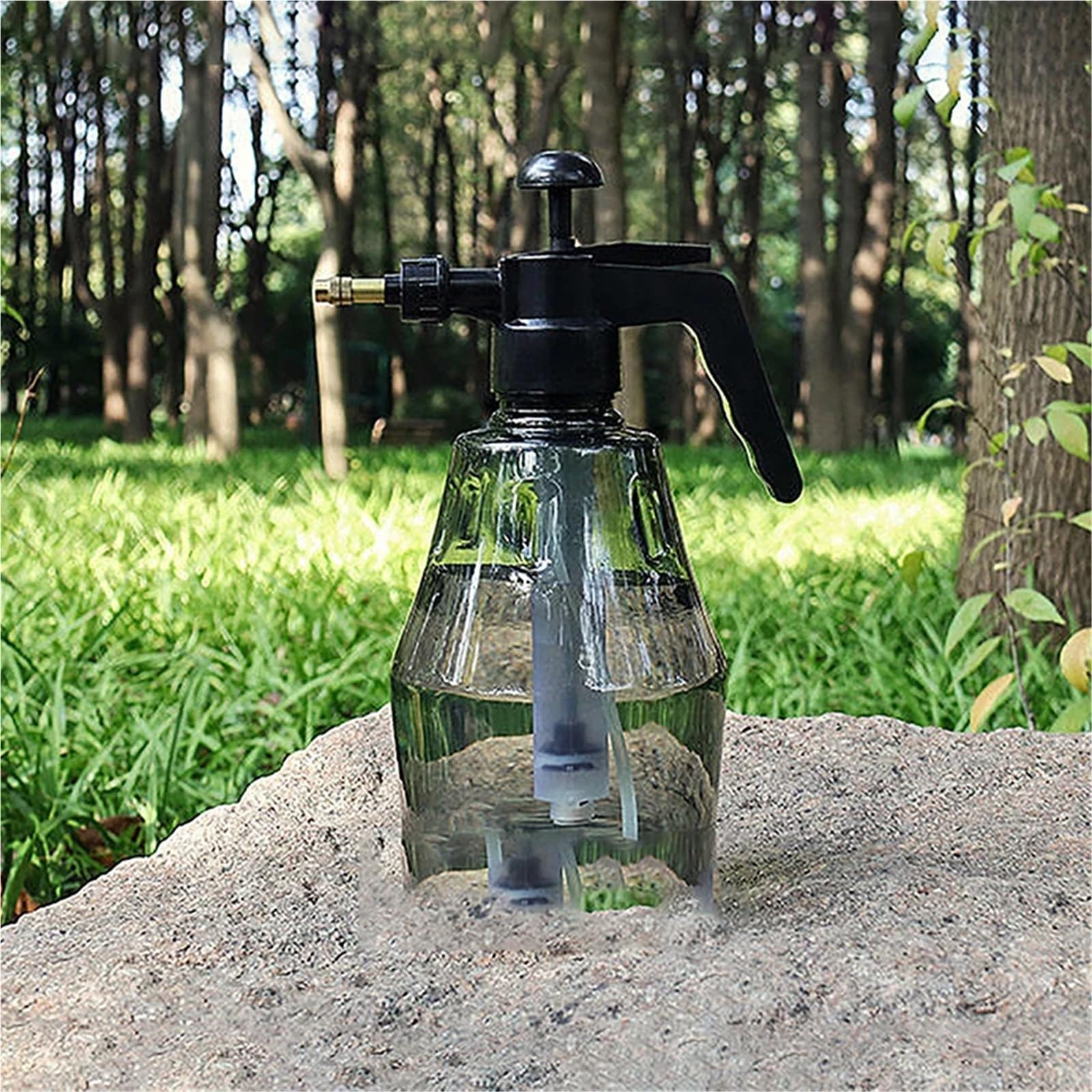 Spruzzatore a pressione manuale da 1,5 l, pompa ad aria, acqua giardino, irrigazione, attrezzi for l'irrigazione, spray Per Piante In Vaso, Giardino(A Gray)