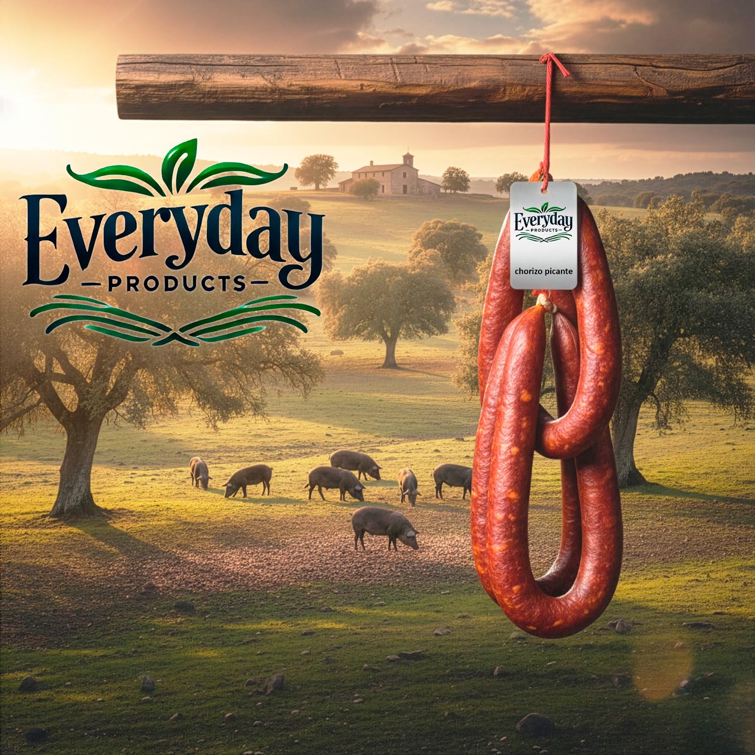 Chorizo Sarta Picante de Zamora 500g Embutido Artesano con Pimentón de La Vera Picante Sin Gluten