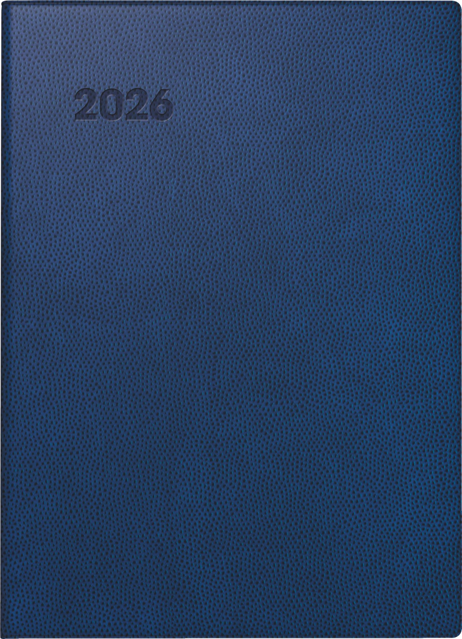 BRUNNEN Pocket Calendar Model 731 2026 | A6, Plastic, Dark Blue