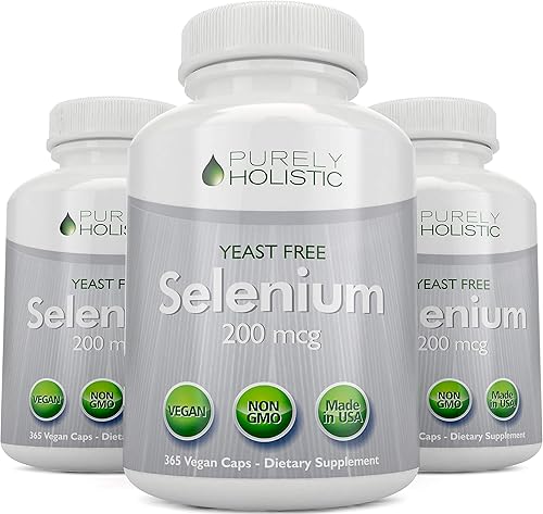Miniatura 5 de Selenio 200mcg – 365 cápsulas veganas no comprimidos – L-Selenometionina pura y sin levadura para una mejor absorción – Tiroides, corazón y sistema