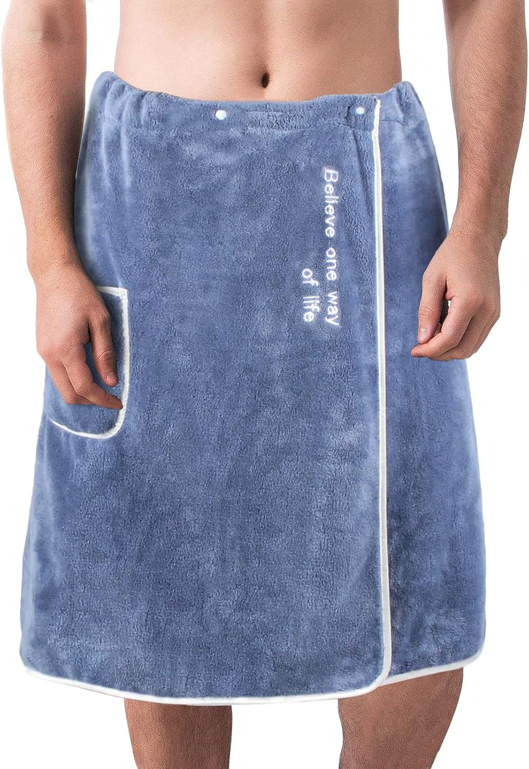 GOSCHE Men’s Bath Towel Wrap, Body Towels for Shower