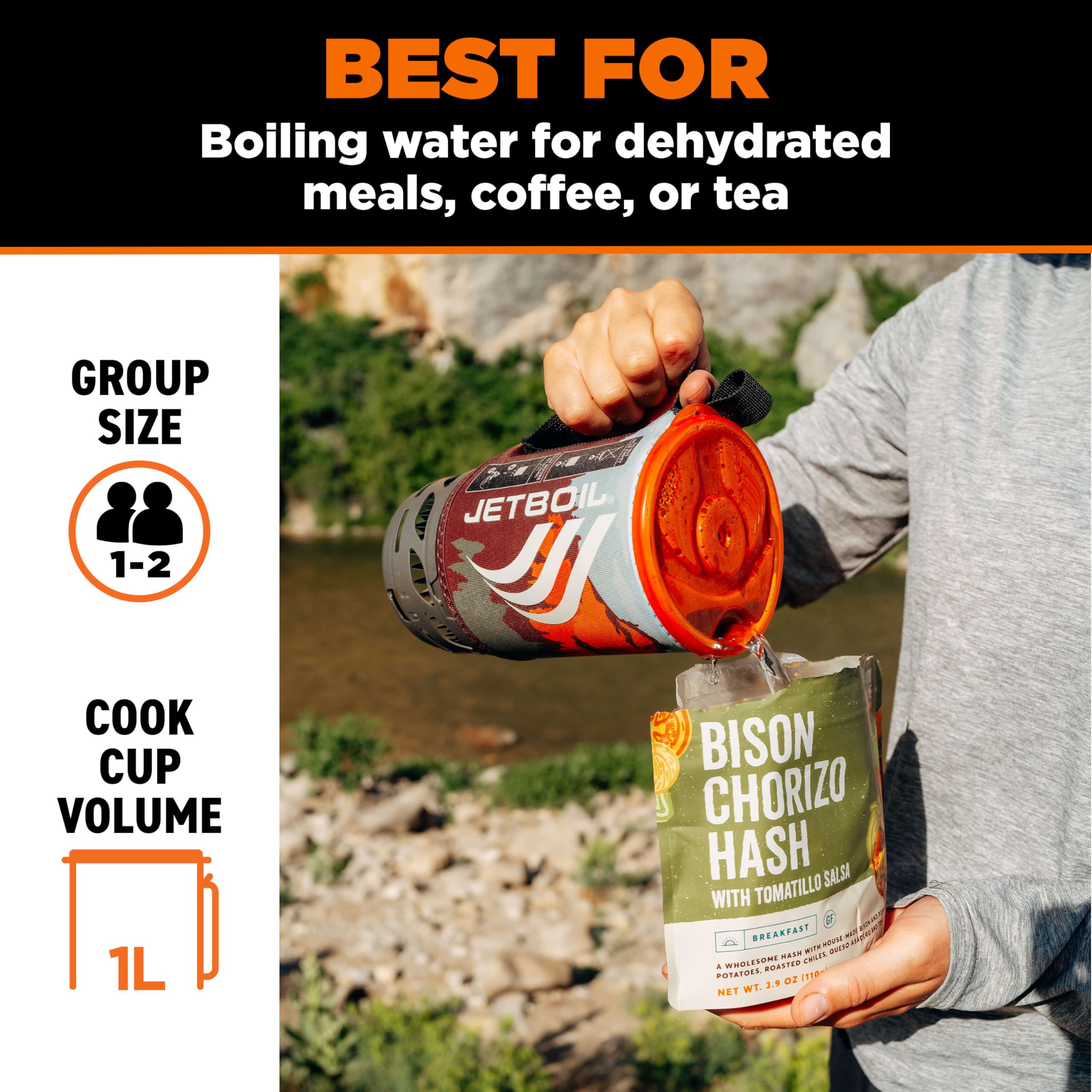 Jet Boil Jetboil Flash Réchaud Portable à ébullition Rapide De 1 L
