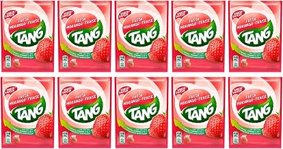 Tang Strawberry - Instant Powder Beverage, 10 x 30g Sachets (up to 10L) - Refreshing Drink Without Gas - Family Size
