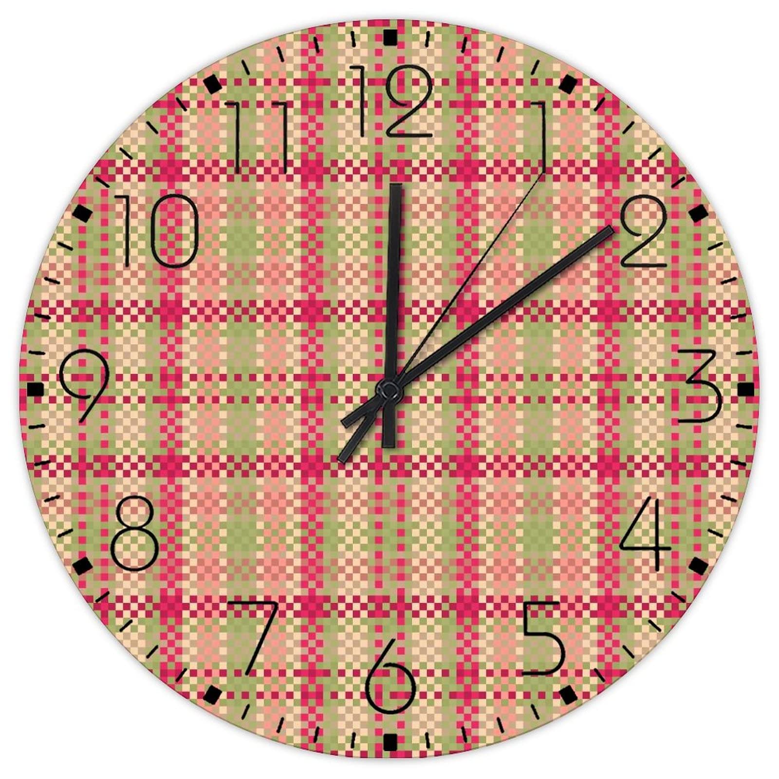 Horloge murale en bois rustique pour habiller un mur vide de salle de fitness