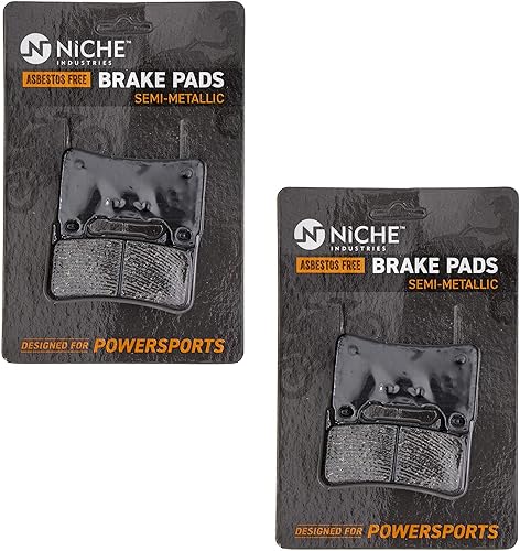 NICHE Juego Pastillas de Freno para Honda CBR1000RR CBR600RR CBR600RA 06455-MEL-D22 Delanteras Semimetálicas Paquete de 2