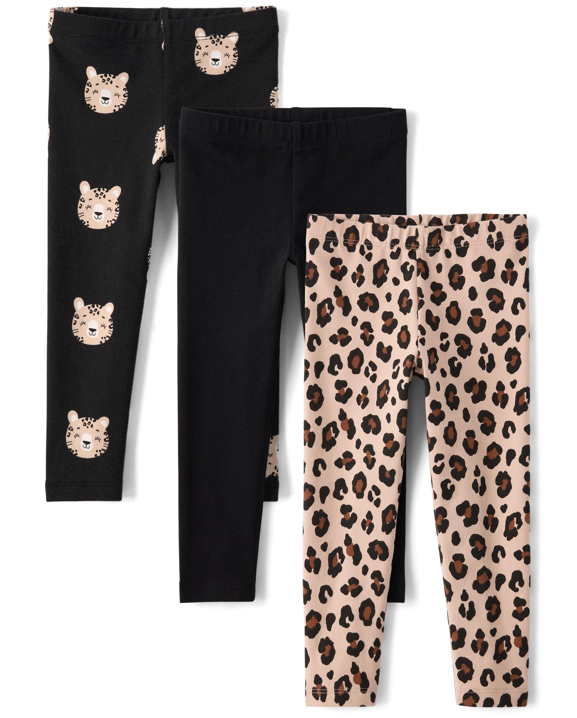 The Children's Place Baby Girls' and Toddler Printed Leggings, Multipacks
