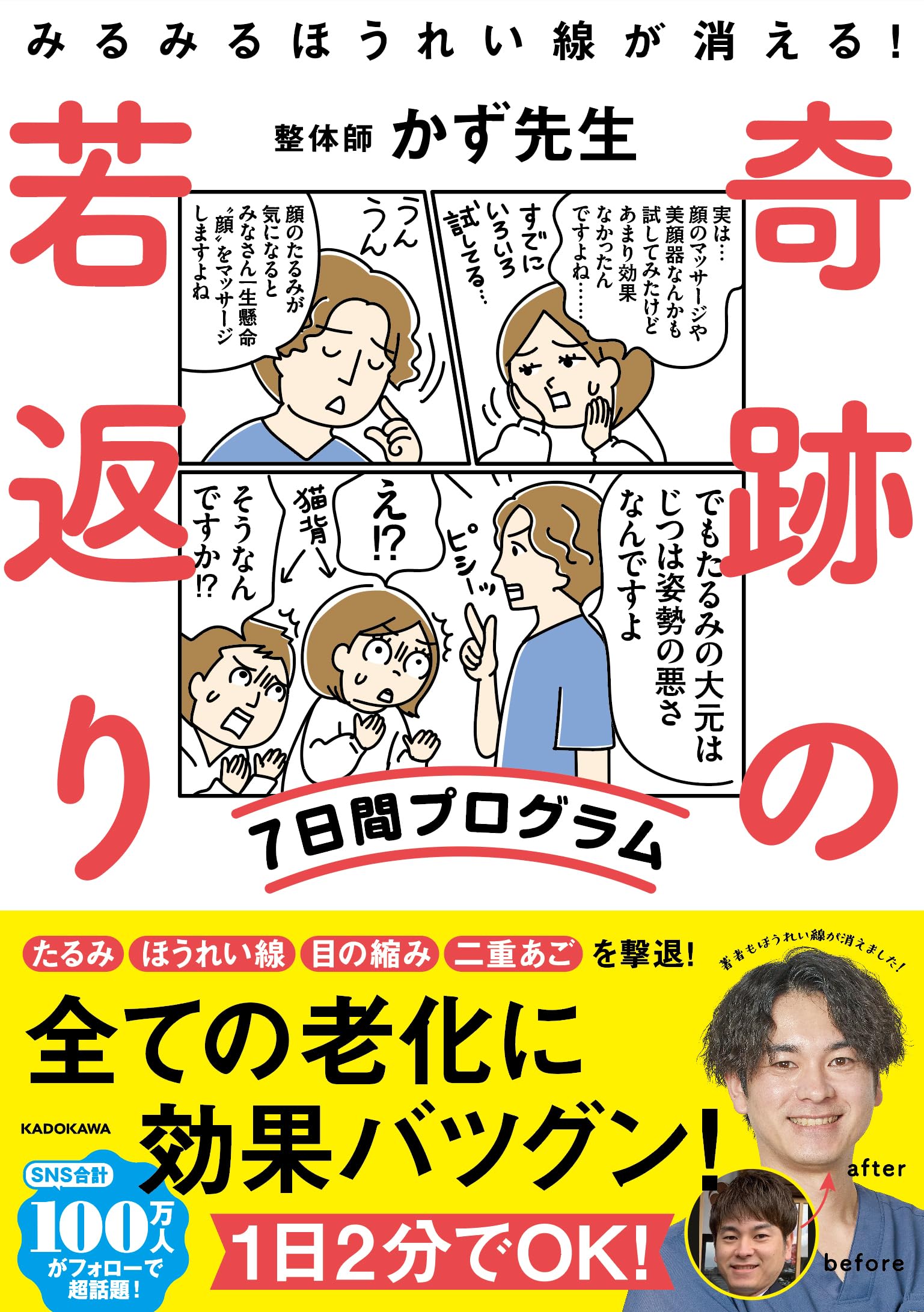みるみるほうれい線が消える! 奇跡の若返り7日間プログラム | かず先生