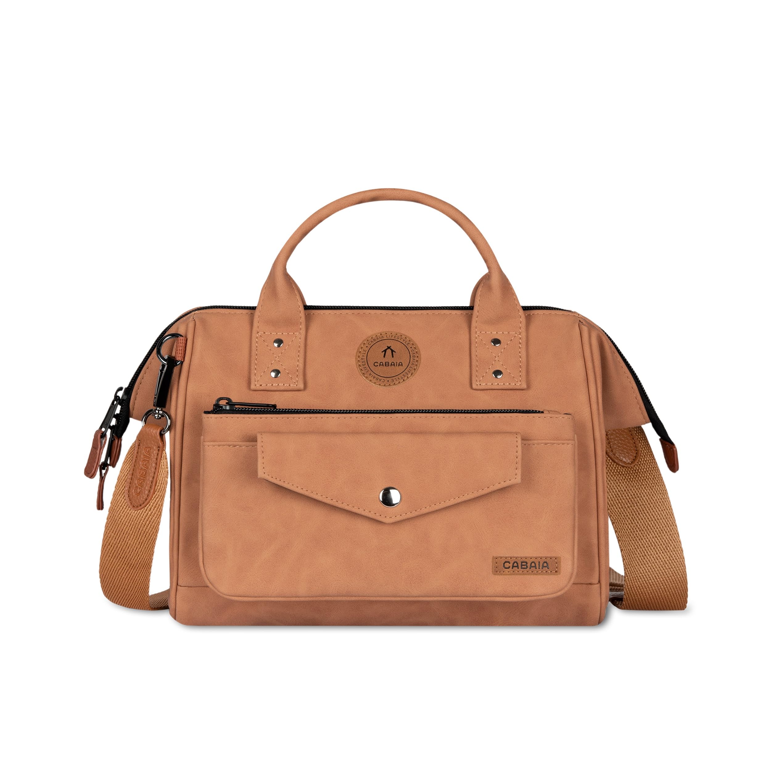 Cabaïa Crossbody Umhängetasche Adventurer Medium (5,8L) - Damen Handtasche - Verstellbarer Schultergurt & Weitwinkelöffnung - Vegan & Wasserabweisend - Ideal für Alltag, Stadt & Reise