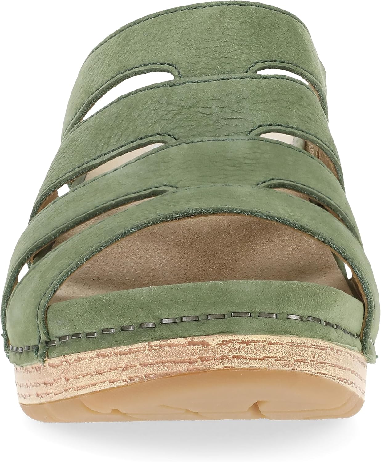 Dansko Lyndi Slide Sandals for Women - Caged-Style Design with Leather Uppers and Lightweight Rubber Outsole
