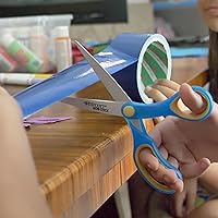 Vista 6 de Westcott Tijeras antiadherentes para estudiantes de uso en el aula, ideales para manualidades y proyectos escolares, perfectas para niños de 12 años