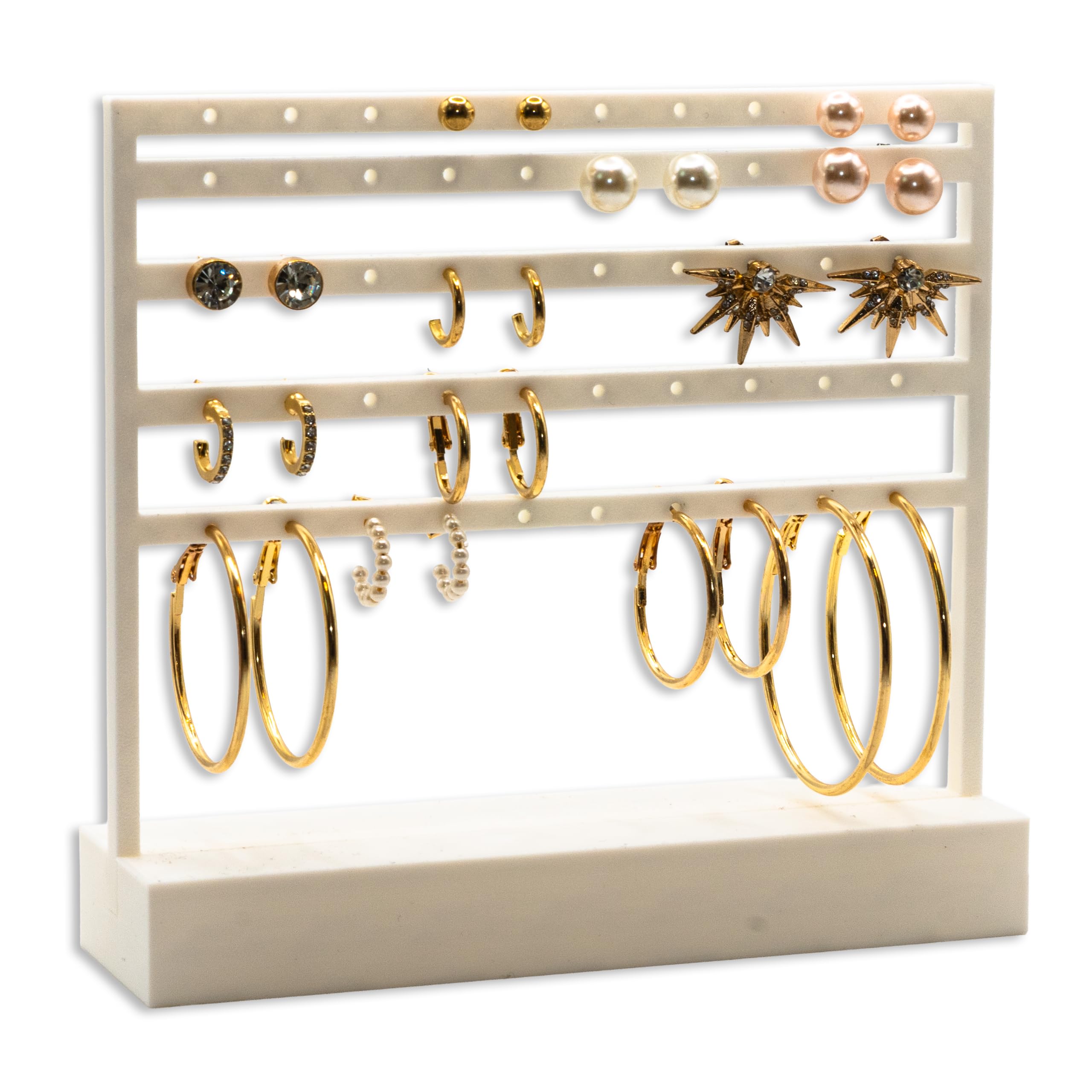Earring Holder Stand – Modern Jewellery Display Organiser for Studs, Hoops, Dangle & Drop Earrings