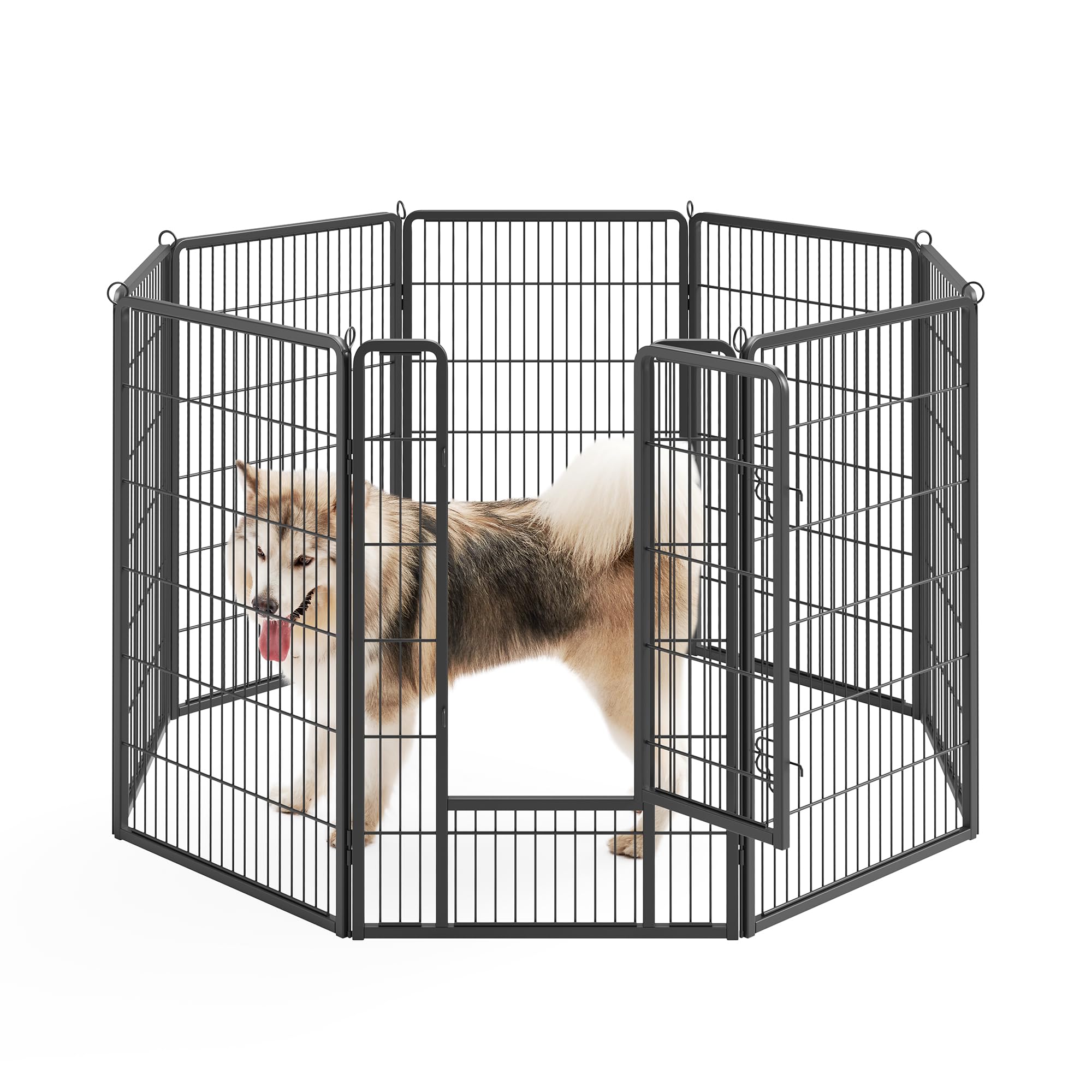 Amazon | FEANDREA ペットサークル 高さ120cm 大型犬用 超大型犬用 