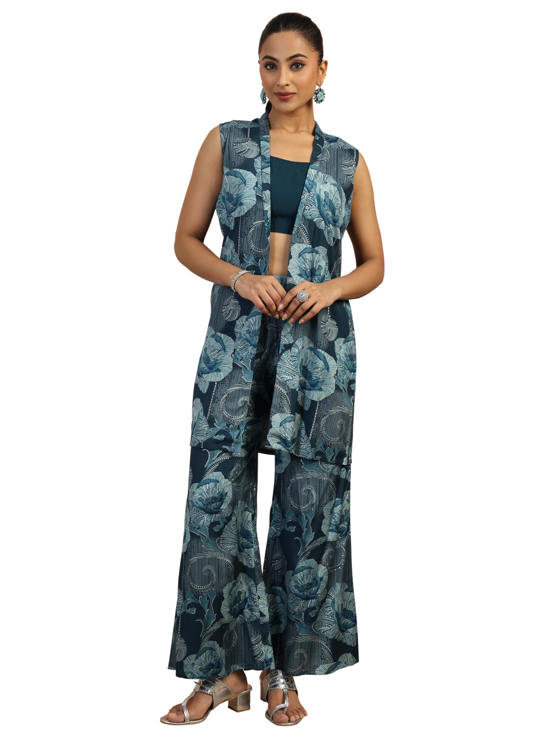 libas Solid Silk blend Regular Co Ord Set | daily wear | casual wear | office wear-picture-43