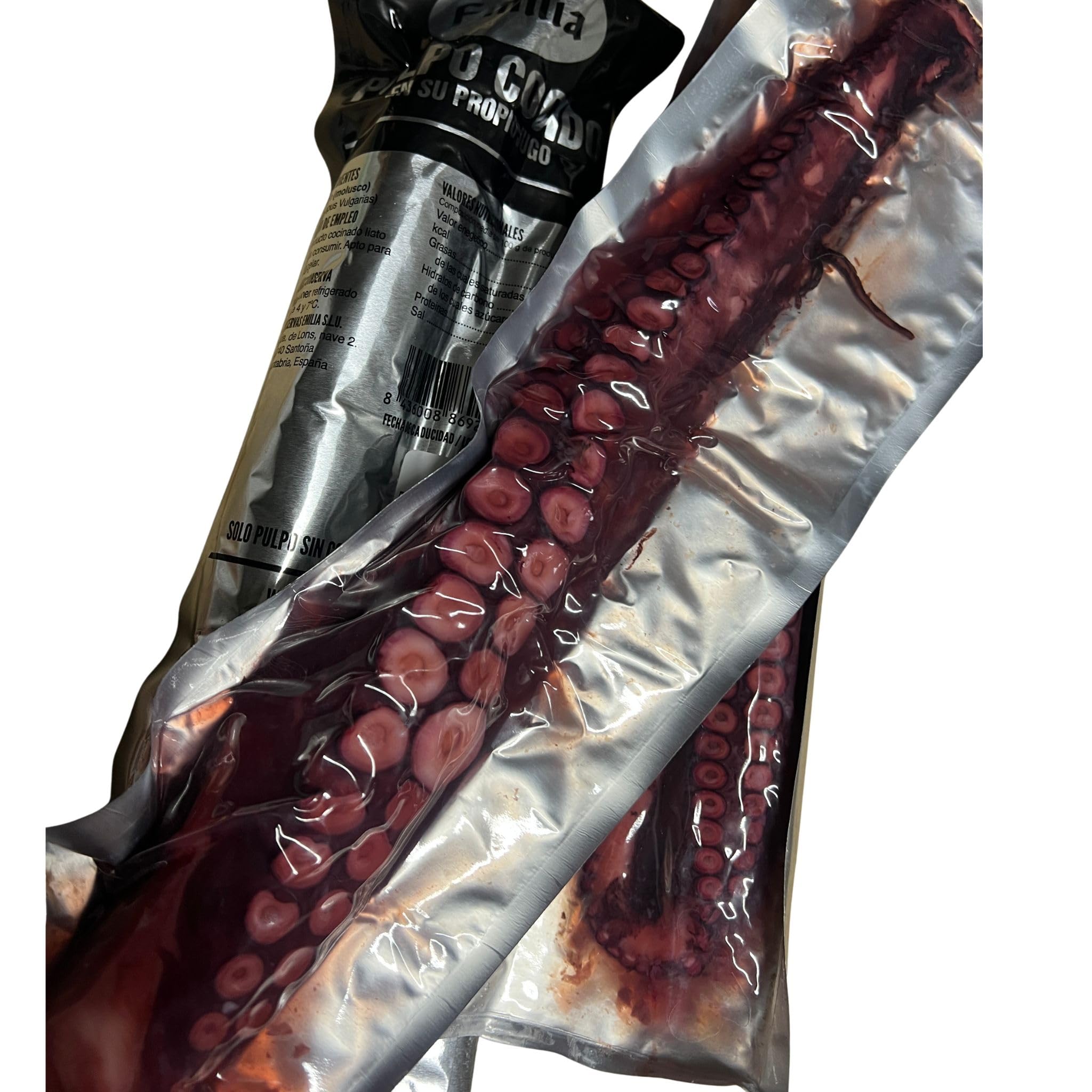 Pulpo Cocido en su propio jugo 3 garras