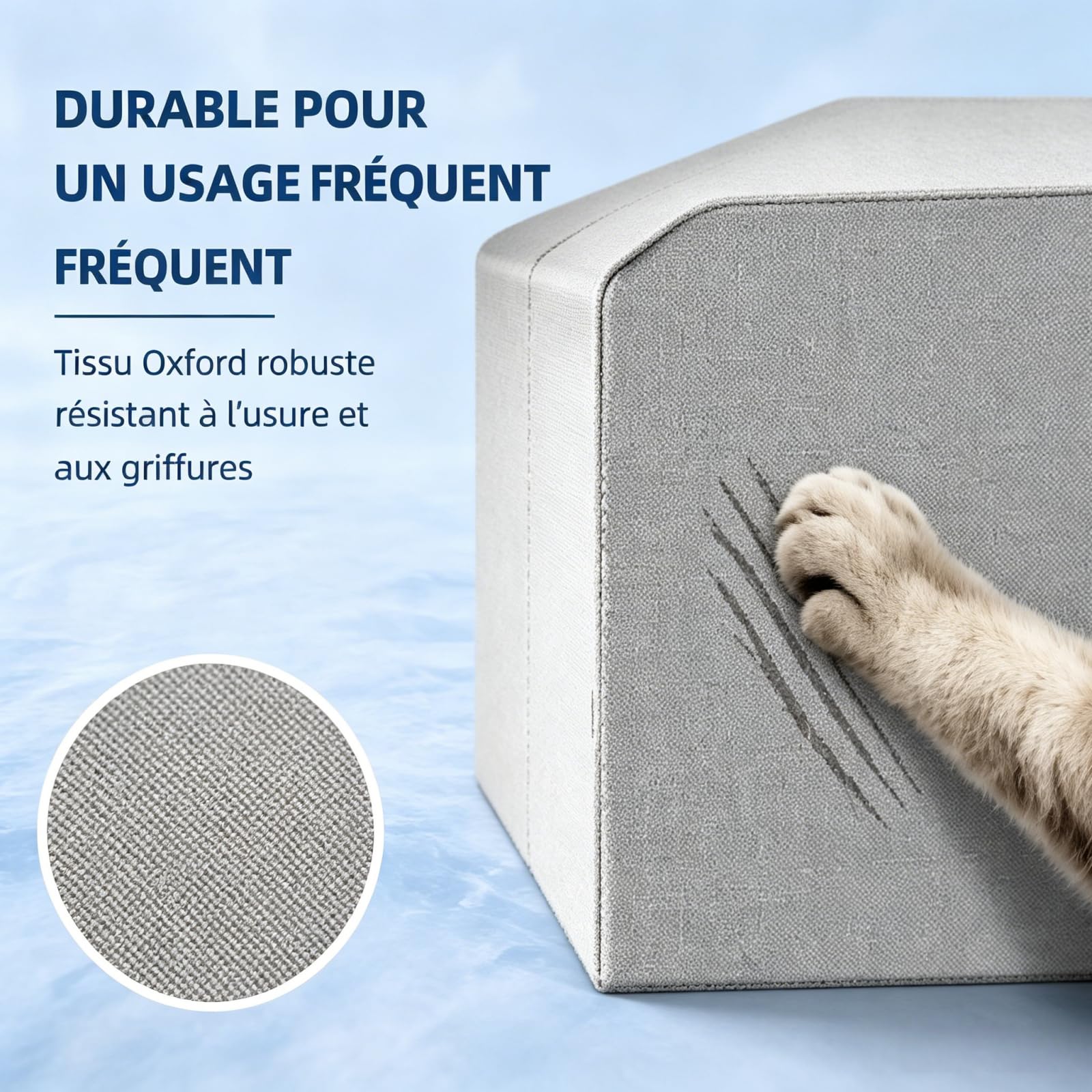 Maison RafraîChissante pour Chat,Cabane Rafraichissante Chat avec 10 Sacs De Glace,Maison Fraicheur Chat Pliable,Niche RafraîChissante pour Chats Et Chiens, Jardin, Terrasses, Cours，Gris，Gris