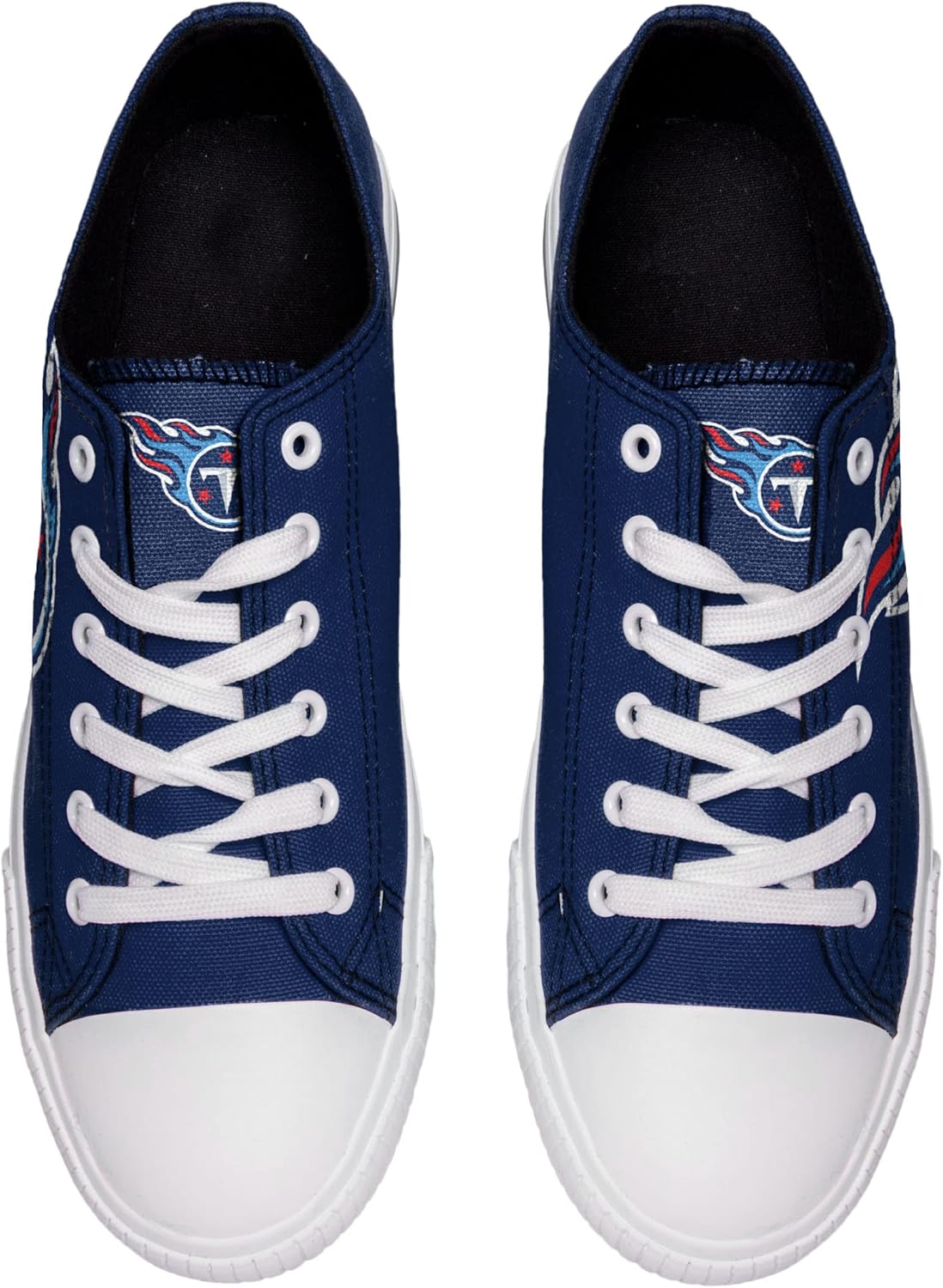 FOCO Mens NFL Low Top Big Logo Canvas Sneakers Shoes