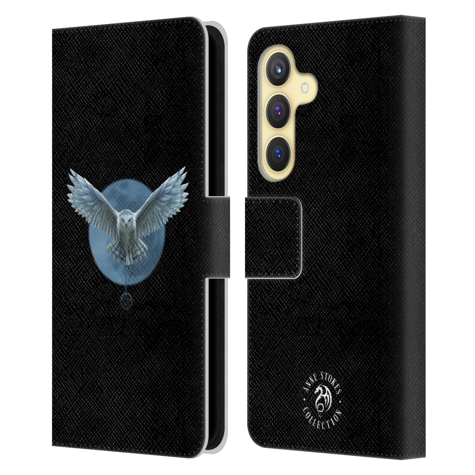 Carcasa de cuero tipo libro Anne Stokes para Samsung Galaxy S24 5G funda original 7