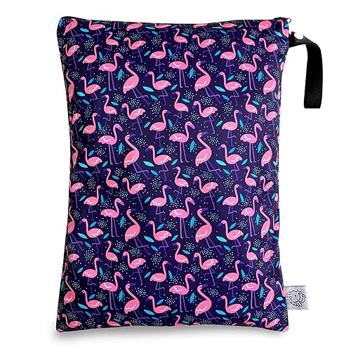 Miniatura 18 de FLOCK THREE Bolsa de pañales lavable y reutilizable, resistente al agua, bolsa de natación, bolsa de yoga, gimnasio, 12.6 x 16.5 pulgadas, Gatos