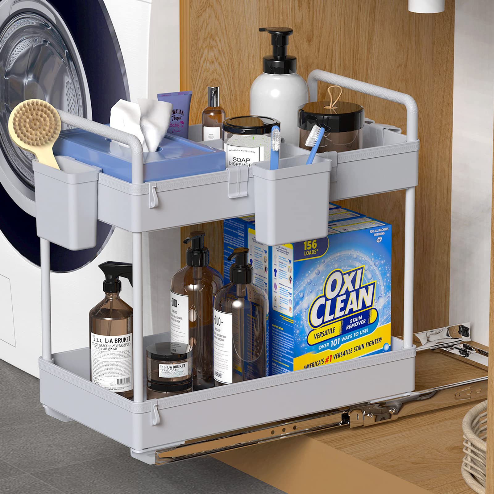 Buy SPACEKEEPER Slide Out Under Sink Organizer, 2 Tier Pull Out