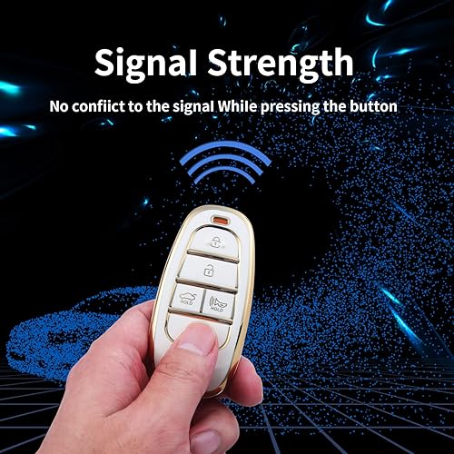 Miniatura 4 de Funda para llavero Hyundai, compatible con Hyundai Santa Fe Palisade Kona Elantra GT Veloster 2019, 2020, 2021, 2022, Hyundai Santa Fe, Palisade,