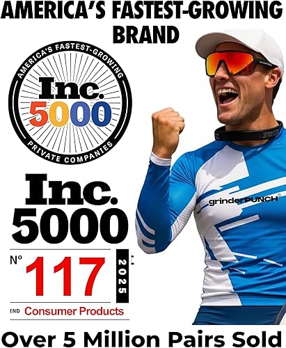 Miniatura 5 de grinderPUNCH XL Baseball, Pickleball, Running, Hiking & Cycling Polarized Sport Sunglasses for Men & Women with UV Protection