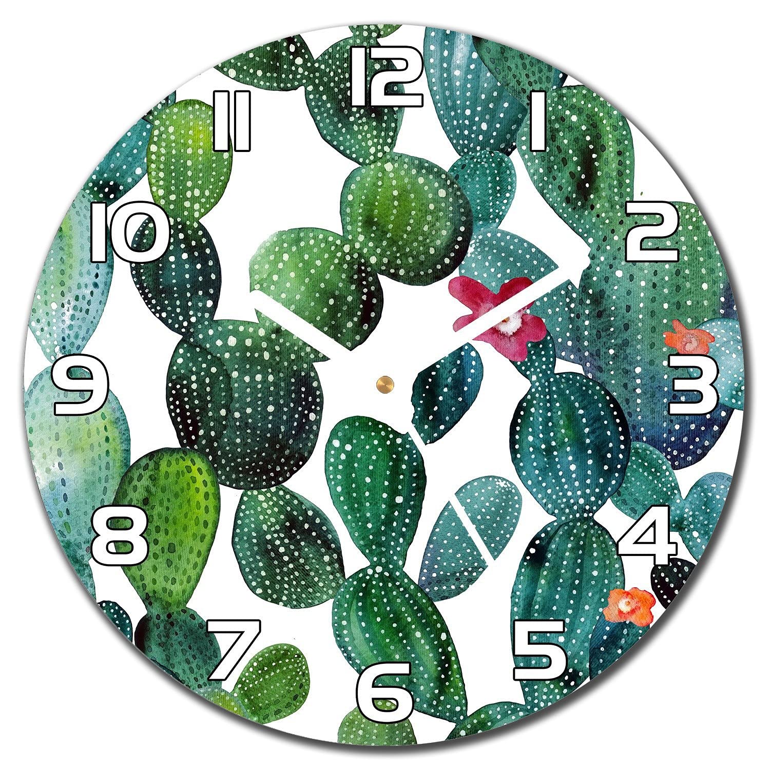 Horloge en verre lisible pour cuisine et salon moderne chic
