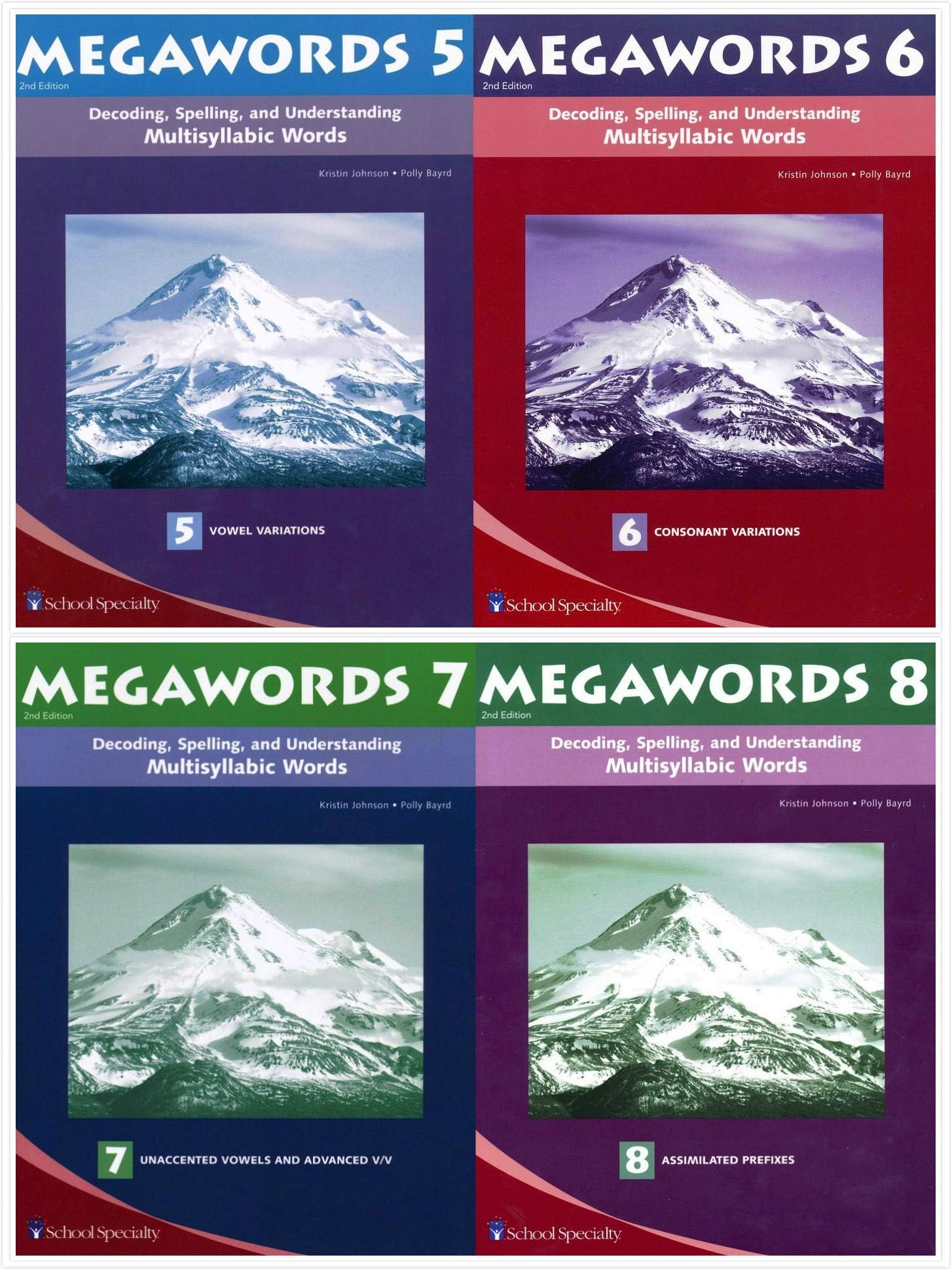 Megawords Student Books Set (4 Books) - Book 5, 6, 7, 8