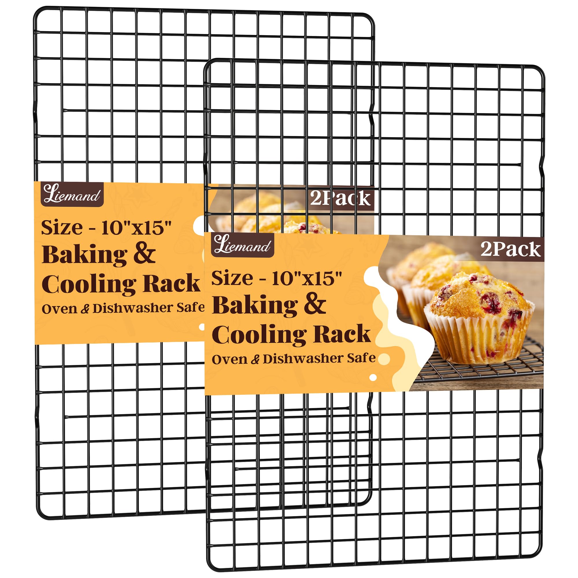 LIEMAND Baking Cooling Racks - 2 Pack -10