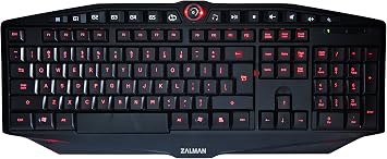 Zalman ZM-K400G LED Backlit Gaming Keyboard with 5+7 Programmable Keys