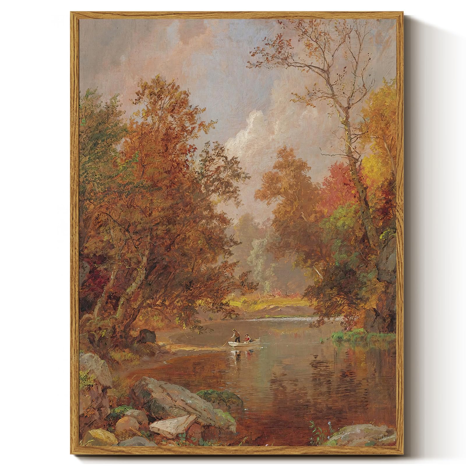 InSimSea Vintage Fall Picture Wall Decor, Framed Canvas Art