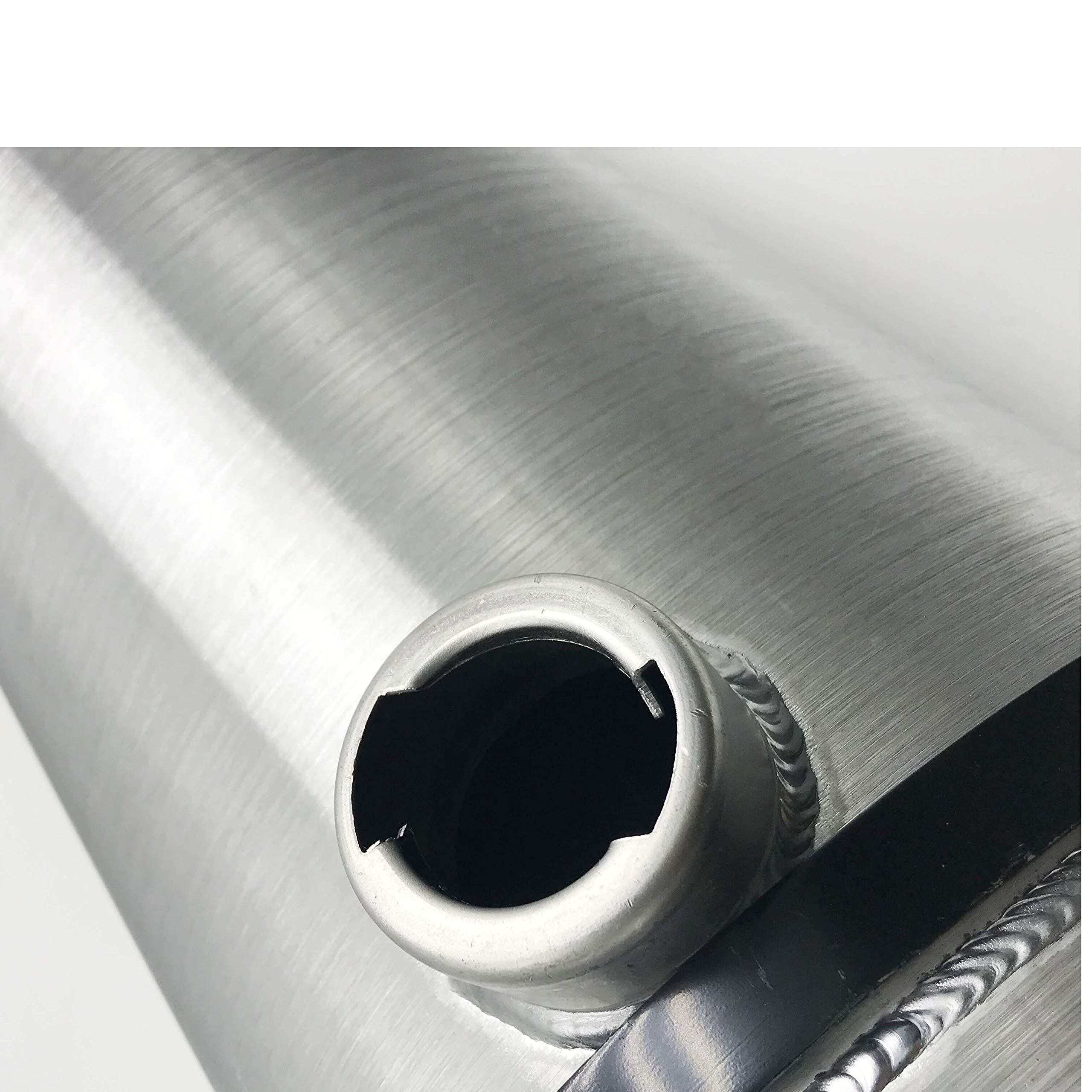 13.2 Gallon Aluminum Round Fuel Tank – 10"x40" End Fill With 3/8" NPT Outlet, Vented Cap & Brackets