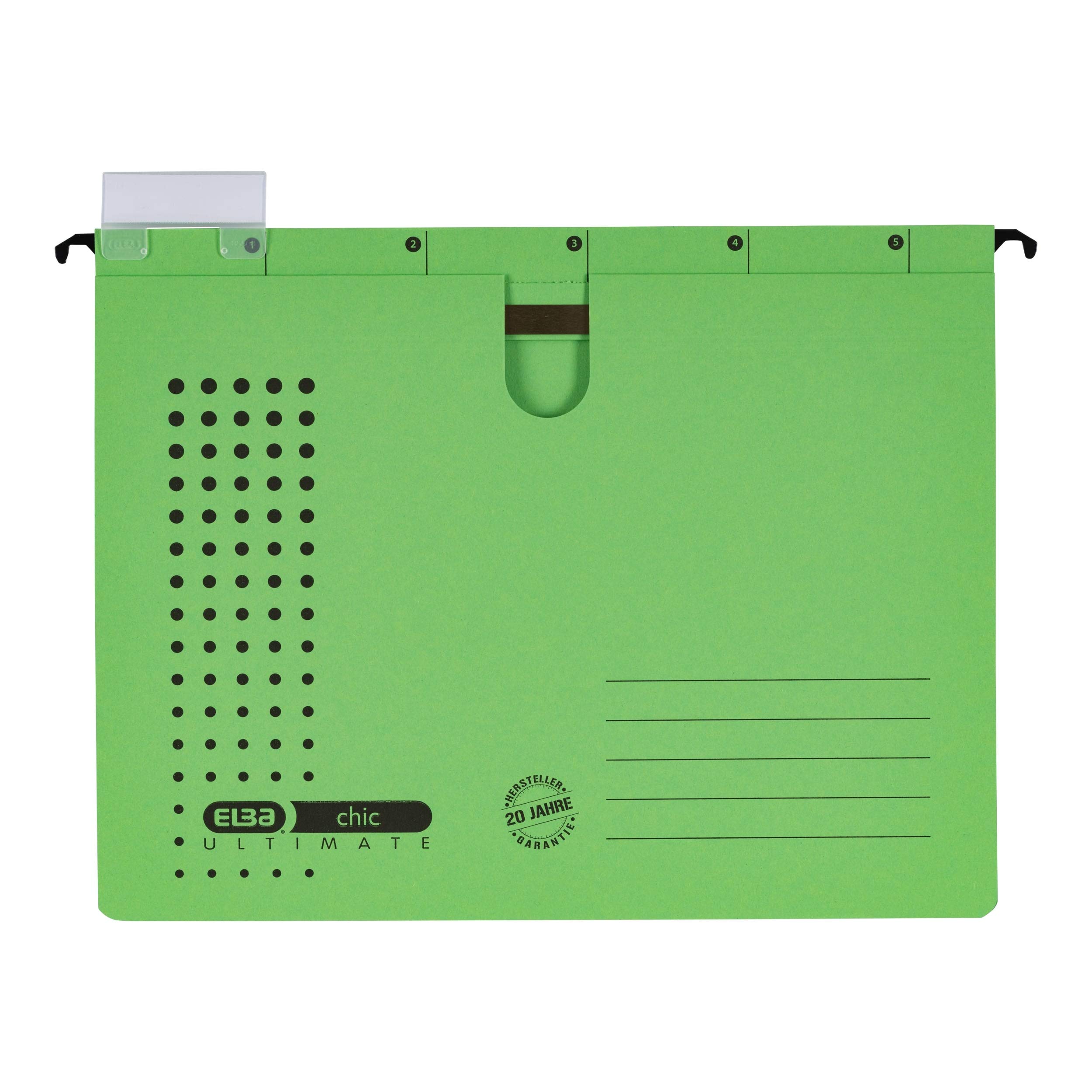 Elba 100552096 - Cartelle Sospese Chic Ultimate, 318 x 6 x 245 mm, Verde
