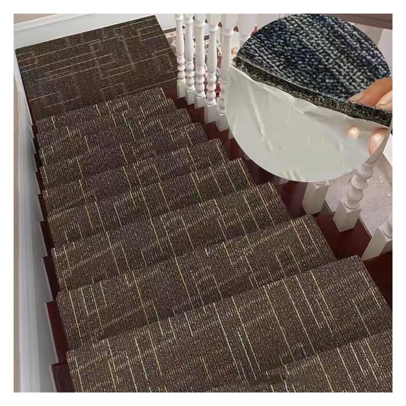 Alfombra de seguridad anticolisión con textura antideslizante para escaleras residenciales