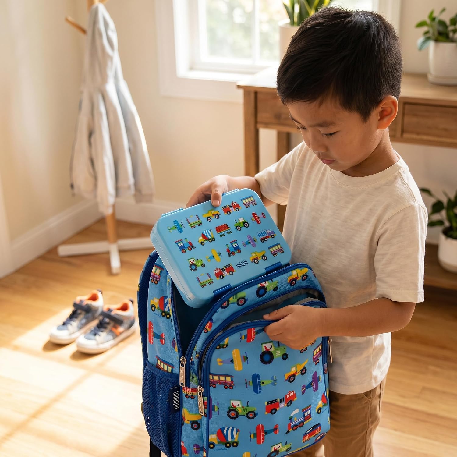 Wildkin Kids Bento Box, Trains, Planes & Trucks