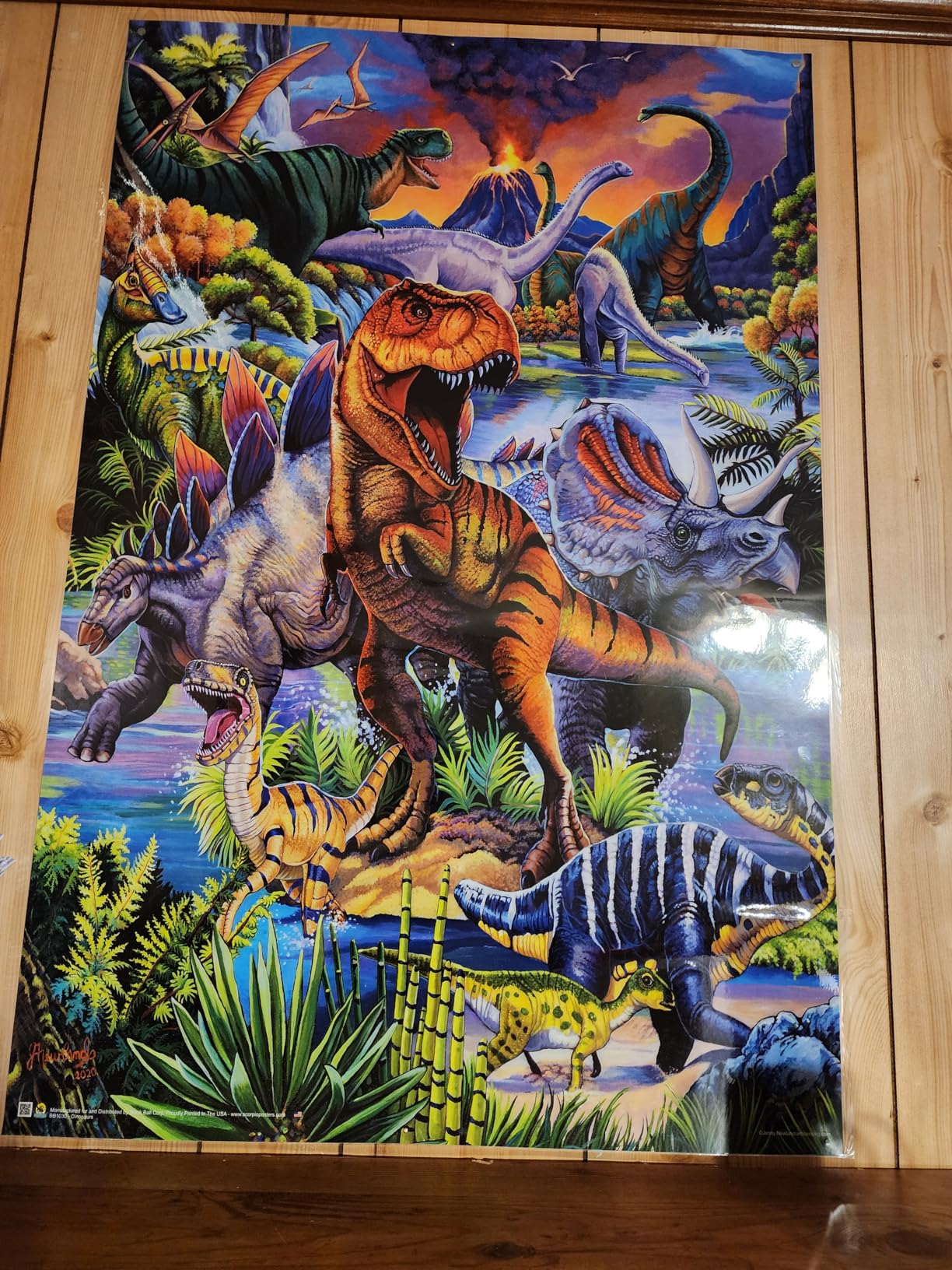 Scorpio Posters Dinosaurs by Jenny Newland Mini Liberia | Ubuy