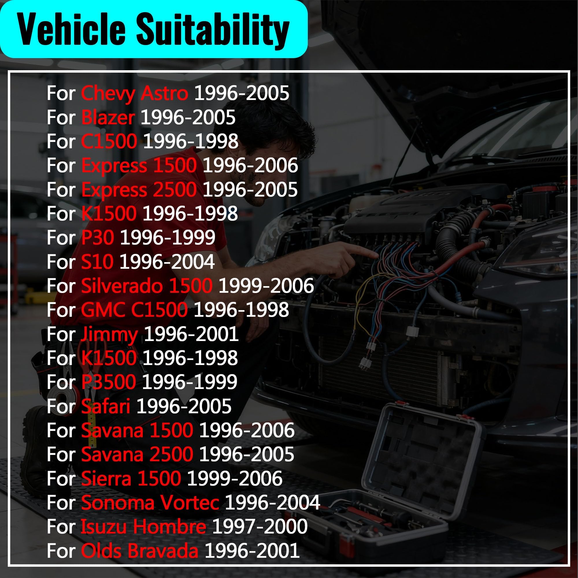 Juego de juntas de culata para Chevrolet Astro GMC Isuzu V6 4.3L Vortec Ohv HSGM10306 SL1000 2001 2002 2003 2004 2005 2006 HS9355. 4PT-6
