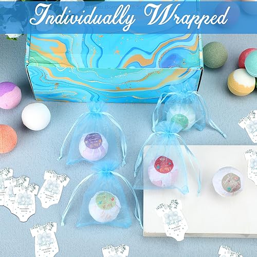 Miniatura 6 de 50 juegos de bombas de baño para baby shower, mini regalos de fiesta a granel, vaporizadores de ducha hechos a mano, regalo de agradecimiento,