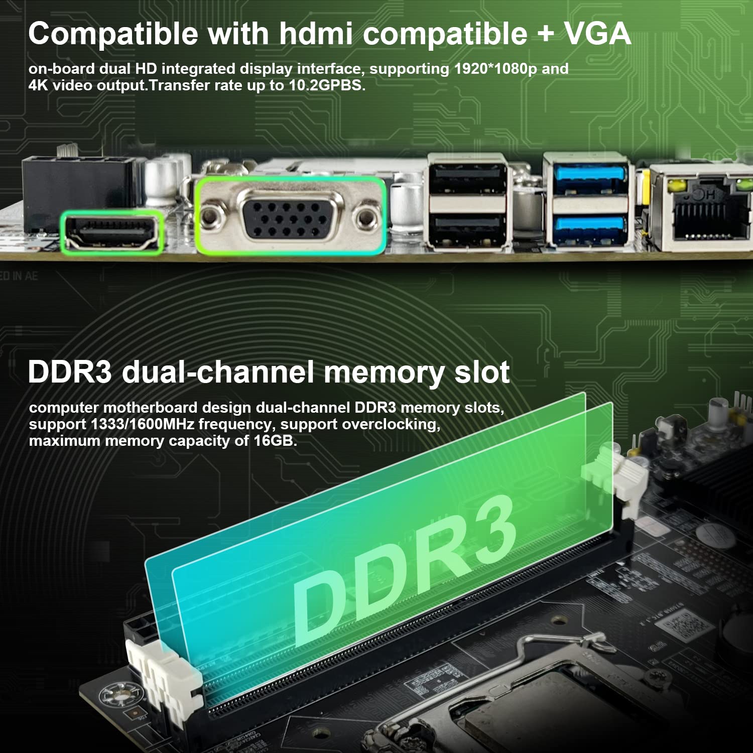 B75 8 Card BTC Mining Motherboard 8X USB3.0PCIE LGA1155 DDR3 RAM SATA3 ...