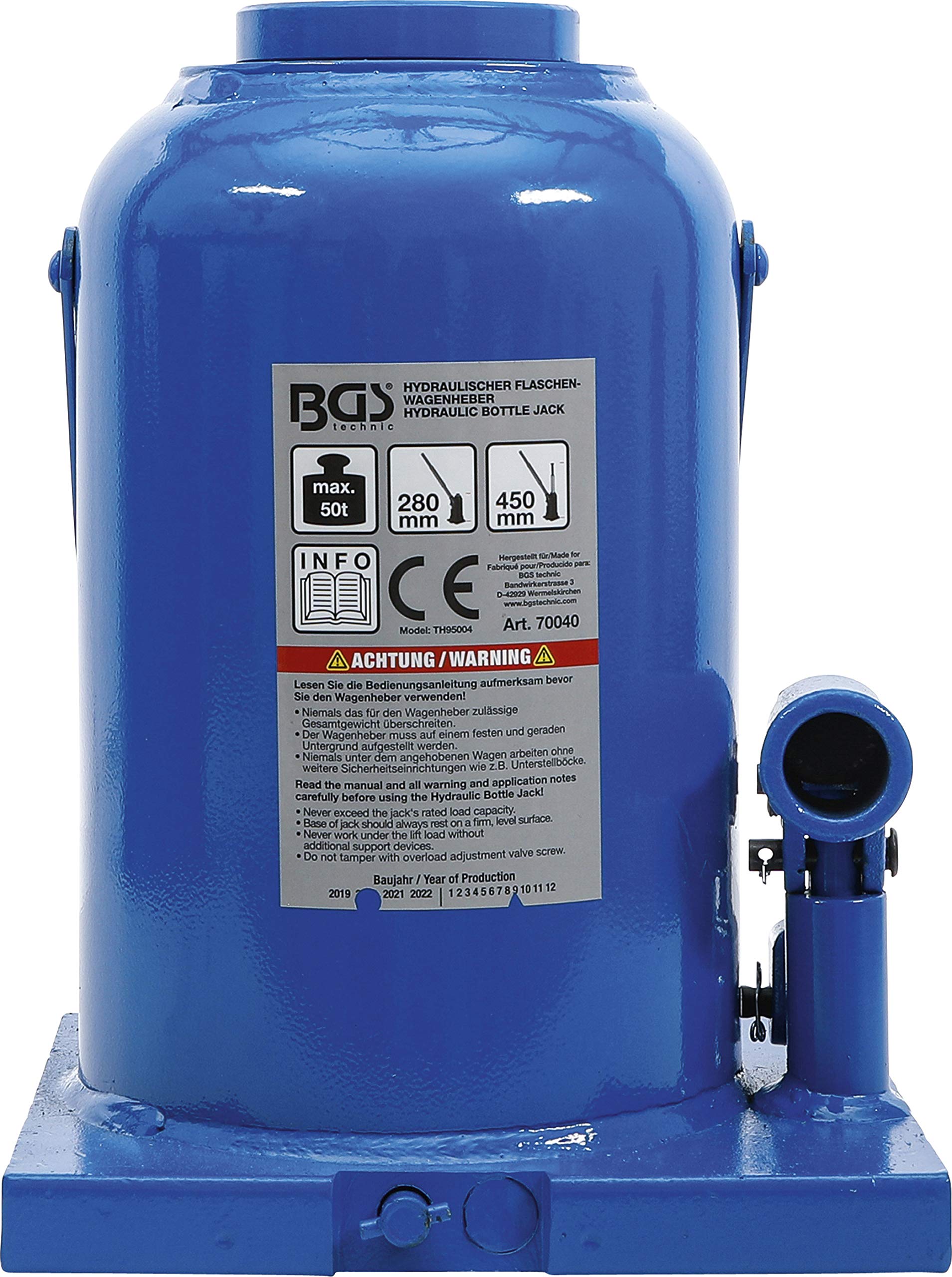 BGS 70040 | Martinetto idraulico di sollevamento | 50 t