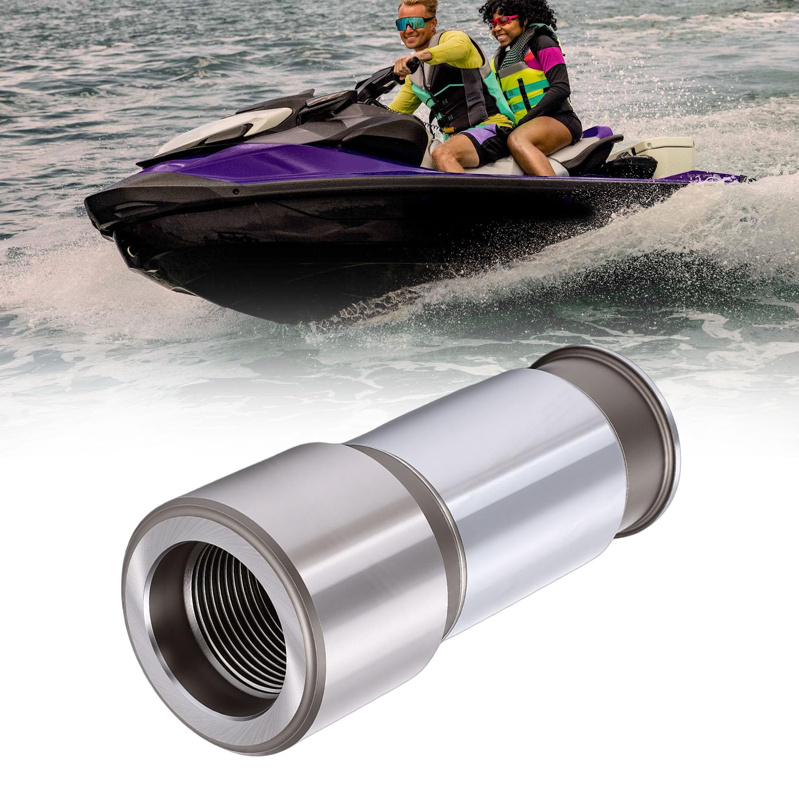 CHICIRIS Manicotto Dell'albero di Trasmissione Ad Alta Resistenza Antiruggine Sostituzione Efficiente per 2016-2020 Installazione Rapida Design Durevole per Moto D'acqua