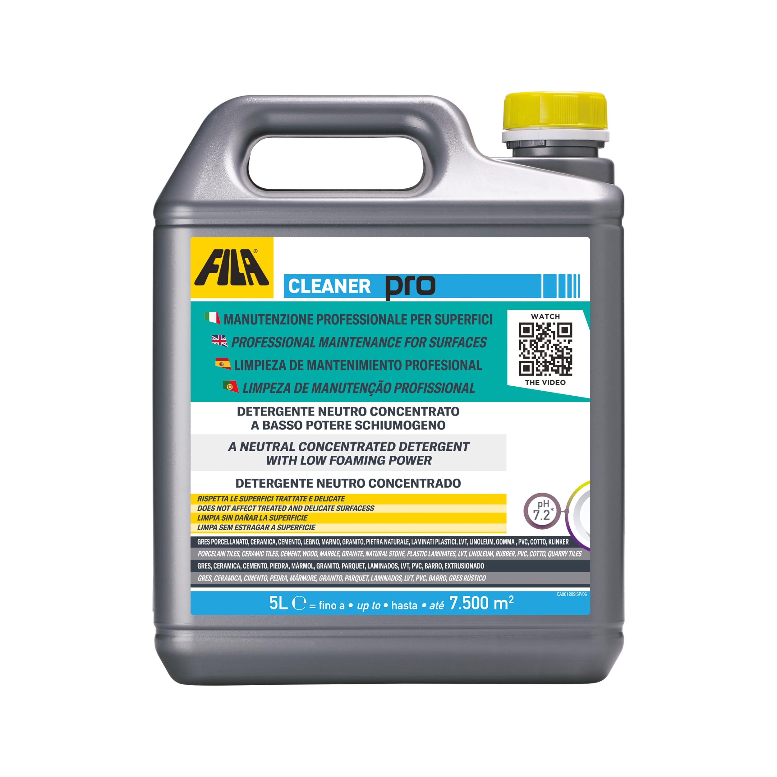 FILA Surface Care Solutions - Nettoyant Universel concentré, 5 L