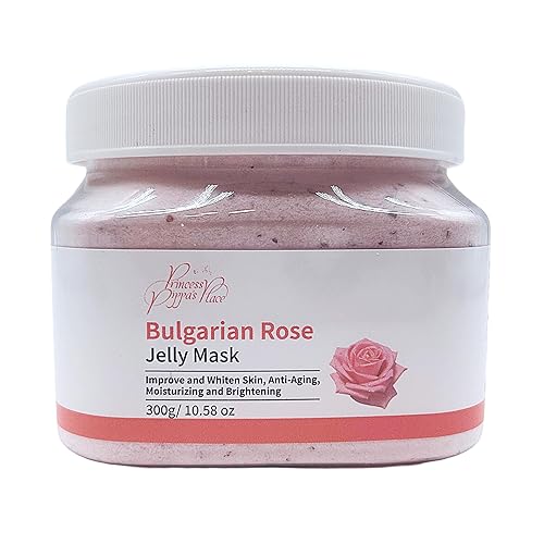 Miniatura 5 de Princess Pippa's Place - Máscara de gelatina de rosa búlgara en polvo, mascarilla facial de gelatina despegable, hidratante, antienvejecimiento,