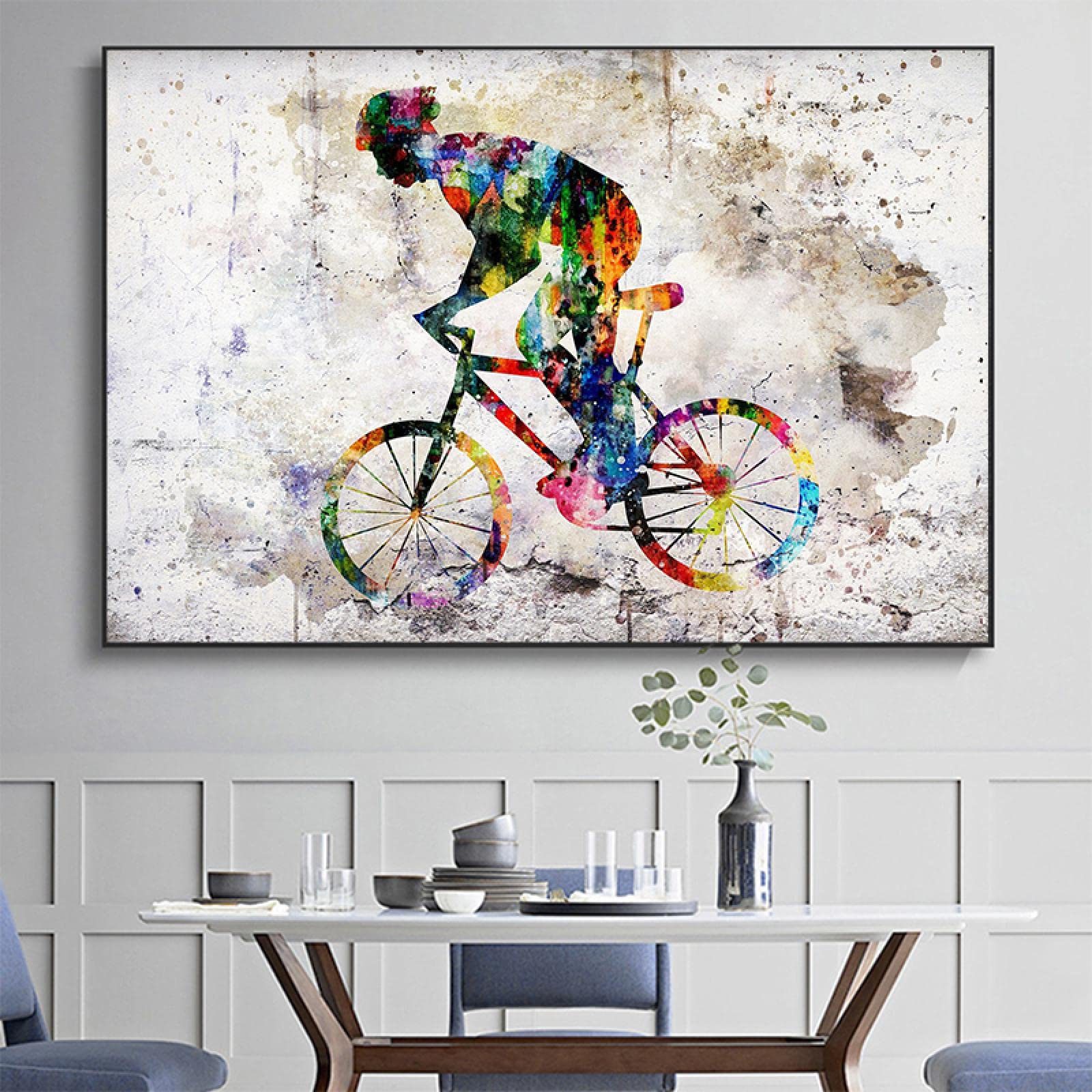 Affiche vélo de route graffiti 50x70 cm pour salon moderne - 8