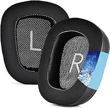 Yizhet Cuscinetti Cuffie Compatibile con Logitech G35 G930 G933 G933S G935 G633 G633S G635 G533 G430 G431 G432 G433 G435 G332 G230 G231 G233 Padiglioni Cuffie in Tessuto di Seta Cooling-Gel, 1 Piao