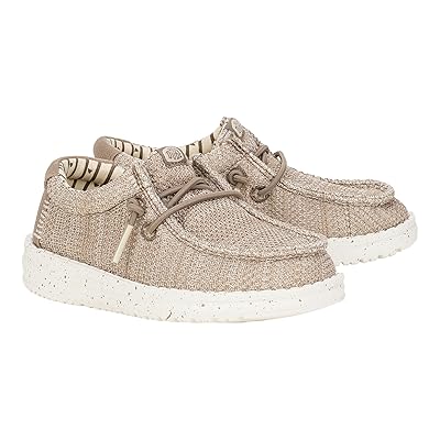 Hey Dude Kids Wally Stretch Sox (Toddler) Boys Shoes Walnut
