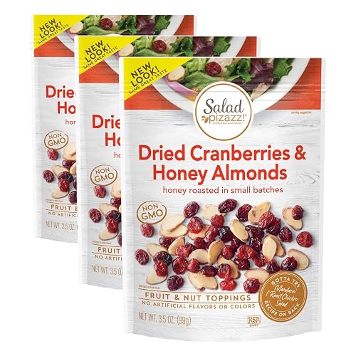 Salad Pizazz! Almond Toppings, Honey Roasted with Cranberries - Snack