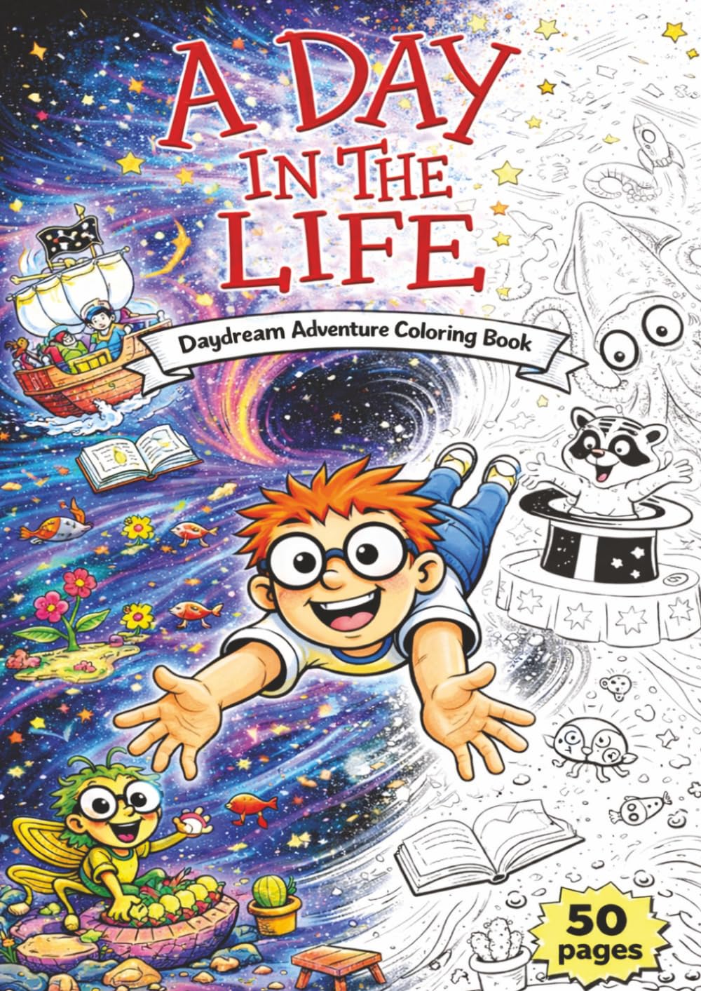 A Day in the Life: Daydream Adventure Coloring Book